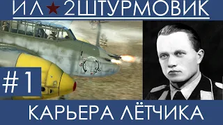 (Мокрый Ад) Прохождение карьеры лётчика  в Ил-2 Штурмовик: Великие Сражения, Вильгельм Шрайбер ,  #1