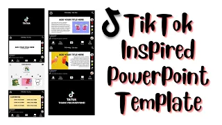 Tiktok Inspired PowerPoint Template Free🍑|| ppt#67✨