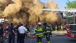 FDNY - Early Arrival + Audio - Brooklyn 5th Alarm Box 0835 - Fire in 5 Buildings - 5/1/24