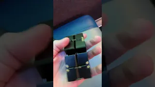 Satisfying metal infinity cube fidget unboxing on metra train! #satisfying #fidget #train