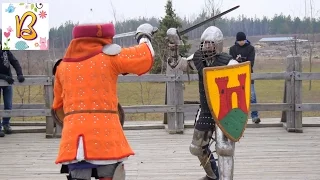 Парк Киевская Русь! Праздник Масленица! Рыцарские бои! Festival Mardi Gras! Knight fights!