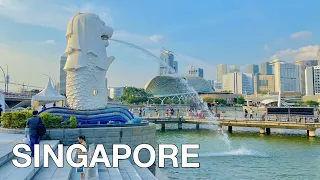 Singapore Marina Bay Sands Walking Tour 4K 🇸🇬