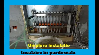 Umplere  Circuite Distribuitoare Incalzire in Pardoseala