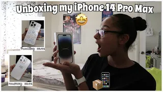 Unboxing My IPhone 14 Pro Max | Starlight 🤍| vlog + playing bingo