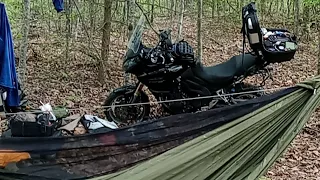 stealth camping in Kentucky Appalachian Motorcycle Adventure
