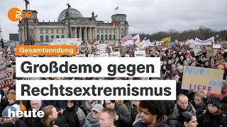 heute 19 Uhr vom 03.02.2024 Protestwochenende gegen Rechts, Tote US-Soldaten in Jordanien (english)