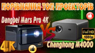Порівняння ТОП Проекторів Dangbei Mars Pro и Changhong M4000 Хто знає який переможе?