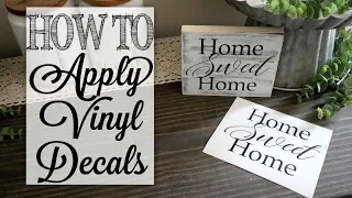 How To Apply Vinyl Decals