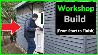 Building a 16 x 8 Budget Workshop From Start to Finish (DIY Project)