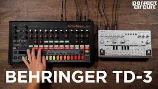 Behringer TD-3 Acid Synth With RD-8 Drum Machine and Source Audio Collider