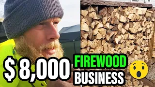 He Built A "FIRE WOOD" Business in 80 Days with a $800 Log Splitter and Made $8,000