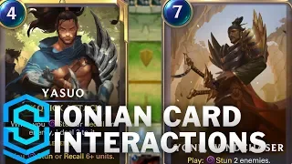 Ionian Card Special Interactions - Yasuo, Zed, Karma, Shen, Yone etc