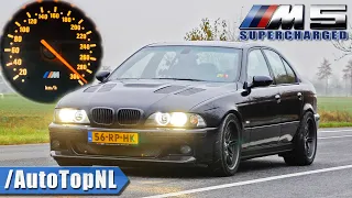 600HP BMW M5 E39 SUPERCHARGED 100-300 ACCELERATION & INSANE SOUND by AutoTopNL