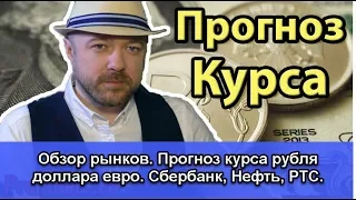 Обзор Рынков. Точный прогноз валюты курса рубля доллара евро нефть ртс сбербанк на октябрь 2019