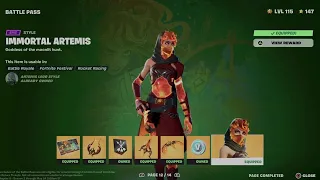 How to Unlock Immortal Artemis Style in Fortnite | Battle Pass Rewards Page 12