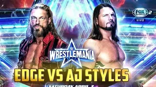 WWE 2K22 AJ Styles Vs Edge [4K] PS5 (Wrestlemania 38)