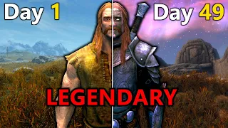I Survived 50 Days In Skyrim Legendary Survival Difficulty