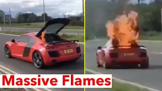 Youtuber’s Supercar EXPLODES In FRONT OF HIM *Doug Demuro, Shmee, Tavarish...*