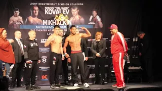 Barrera VS Bivol Weigh In/ Face Off