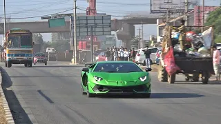 Supercars in India 2023 March (Bangalore) | Aventador SVJ, Porsche 992....