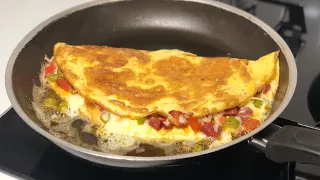 Omletin En Güzel Tarifi-Kahvaltıya Farklı Ve Lezzetli Karışık Omlet/Seval Mutfakta