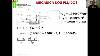 EXERCÍCIO RESOLVIDO EQUAÇÃO DE BERNOULLI