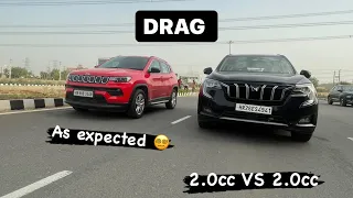DRAG RACE :: XUV700 vs jeep compass | ye hi hona ta | @AashishBeniwal Always confident about his car