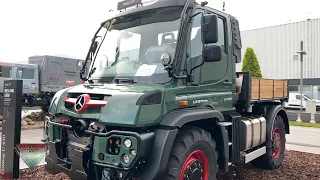 2023 Mercedes Unimog U 430 4x4 Walkaround IAA Transportation 2022 Hannover Messe