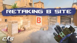 CS2 Dust 2 - How to RETAKE B SITE!