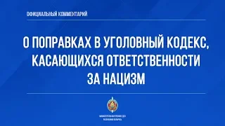 Комментарий МВД к поправкам в Уголовный кодекс Беларуси