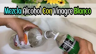 Mezcla Alcohol Con Vinagre Blanco, Esto Me Cambio La Vida.