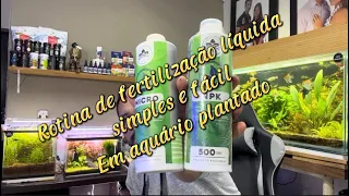 Rotina de fertilização em aquário plantado #aquarioplantado