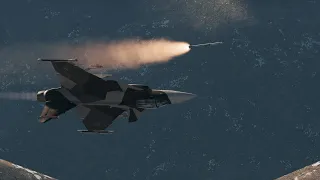 Gripen Kills Chinese J10 with a DART Missile 360 degree turning missile | DCS World|
