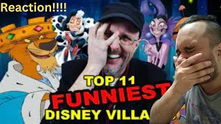 *Disney Nerd Watches* Nostalgia Critic Top 11 Funniest Disney Villains Reaction