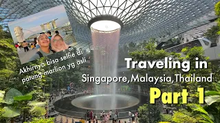 Tour 3 Negara Tanpa Travel ke Singapore Malaysia dan Thailand | Jewel, Patung Marlion 2023