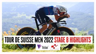 Remco Evenepoel vs Geraint Thomas: Tour de Suisse 2022 Stage 8 Highlights