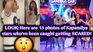 LOOK  Here are 15 photos of Kapamilya stars who’ve been caught getting SCARED!