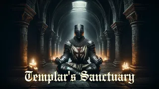 TEMPLAR'S SANCTUARY | Meditate to Gregorian Chants with Gentle Candle Crackling | ASMR