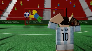 The roblox touch football GK experience....