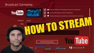 PS4 to YOUTUBE - How To Broadcast Gameplay - Camera and Audio Settings