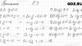 № 9 Приложение - Алгебра 7 класс Мордкович