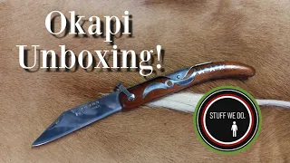 OKAPI POCKET KNIFE BIG SABLE (1907E) and Unboxing a few random knives.