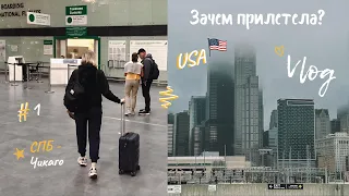 VLOG: Улетела ОДНА в США! Впервые в Чикаго.