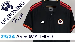 AS Roma Third Jersey (No Sponsor) 23/24 (Minejerseys) Fan Version Unboxing Review