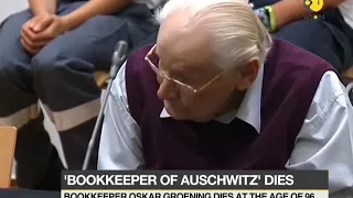 Bookkeeper of Auschwitz dies at 96
