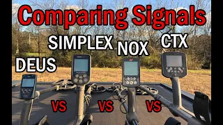 Comparing signals: Minelab CTX 3030, Equinox 800, Nokta Simplex & XP Deus. (#83) (Metal Detectors)