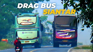 Aksi Bus Sumatera Ngeblong Panjang di Palas Pekanbaru