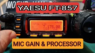 YAESU 857D Mic Gain & Processor