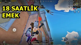 18 SAATLİK EMEK  1 SAATLİK BATUR GAME ! ONE MAN SQUAD PUBG MOBİLE