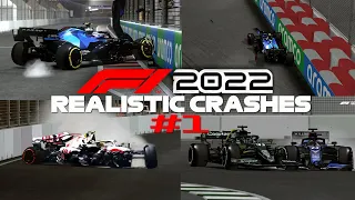 F1 2022 REALISTIC CRASHES #1